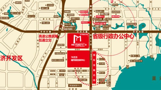 高速滨湖时代广场区位图