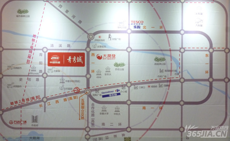 中国铁建青秀城 交通图