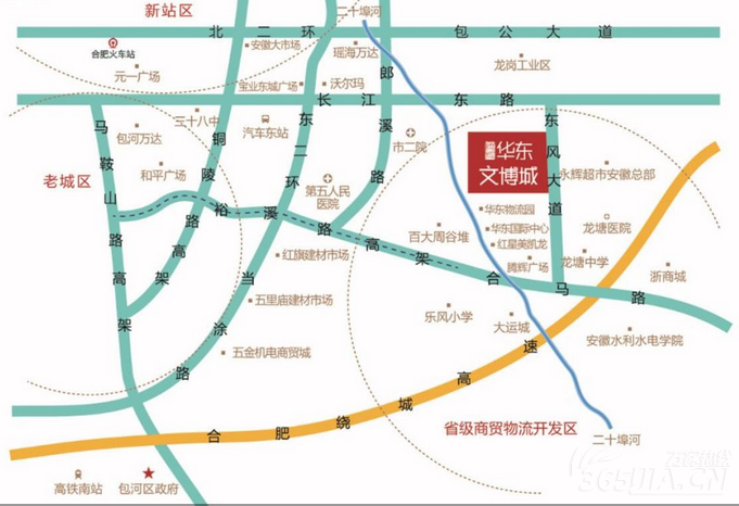 华东文博城 交通图