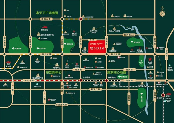碧桂园新城·十里春风 交通图