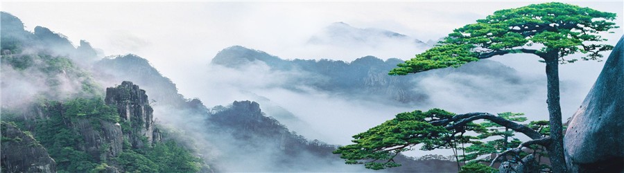院藏徽州 黄山实景图