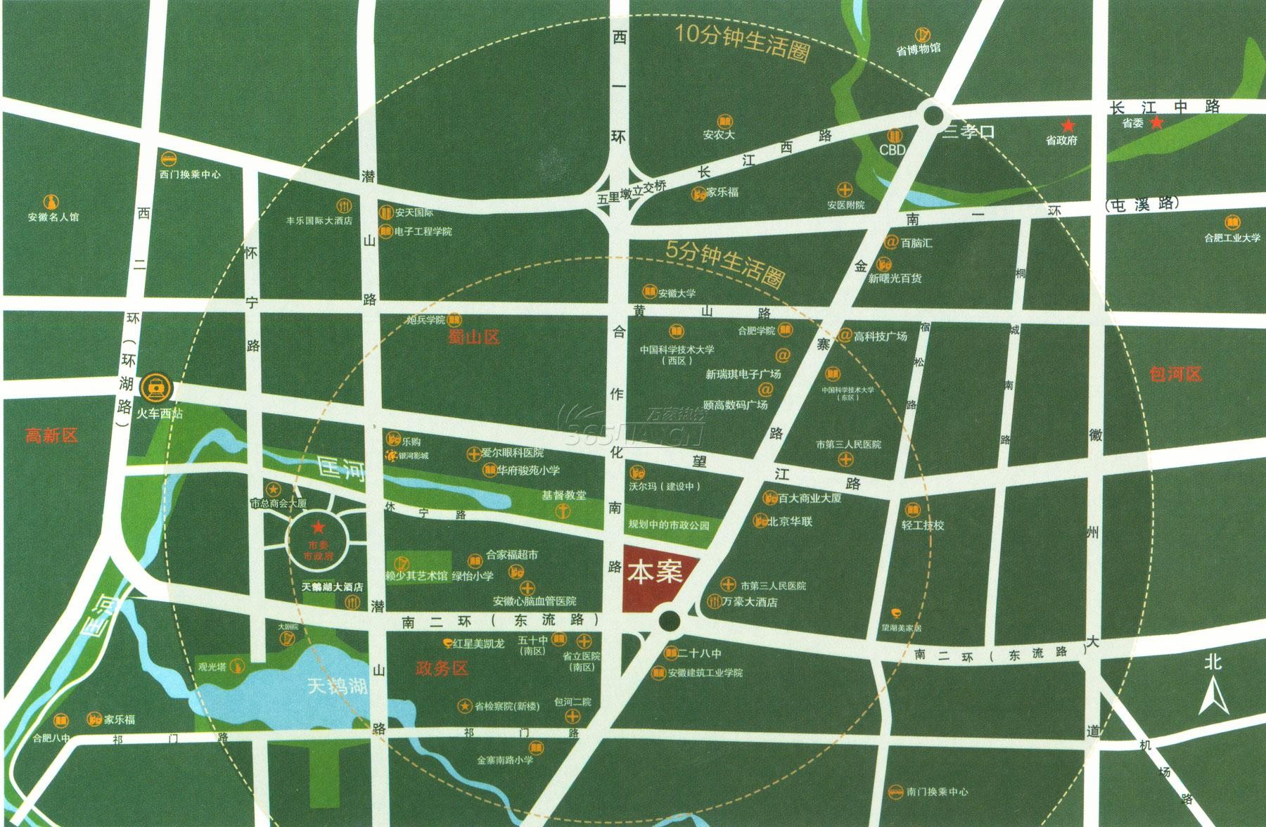安粮城市广场 交通图